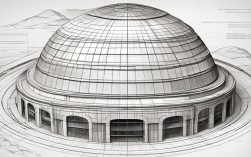 圆顶建筑设计图，圆顶建筑设计图纸