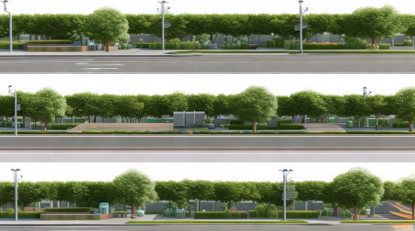 道路绿地规划设计，道路绿地规划设计中公共设施配置-图1