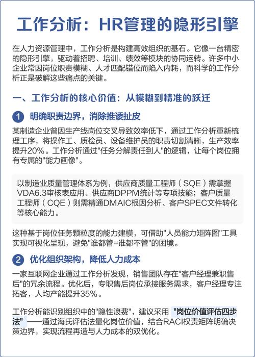为什么说工作分析是人力资源管理的基础