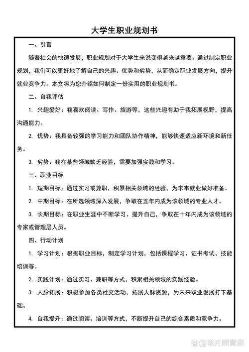 人力资源管理专业职业生涯规划书