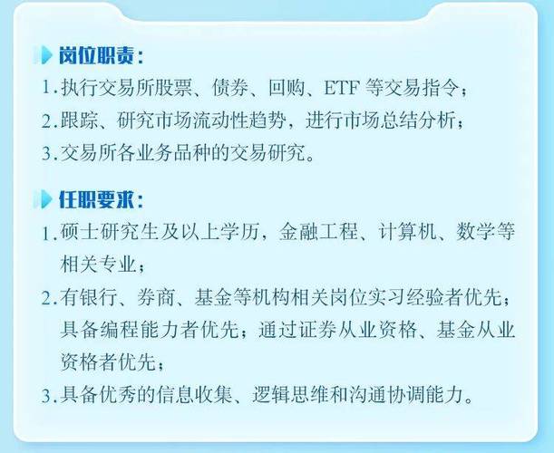 证券投资基金经理招聘