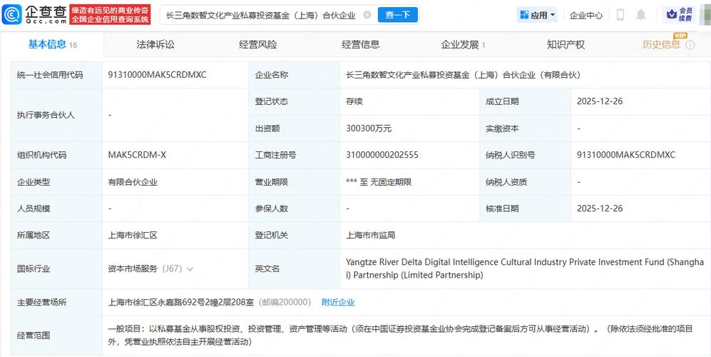 文化企业股权投资基金