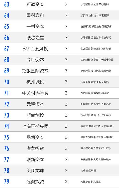 2025投资机构排名