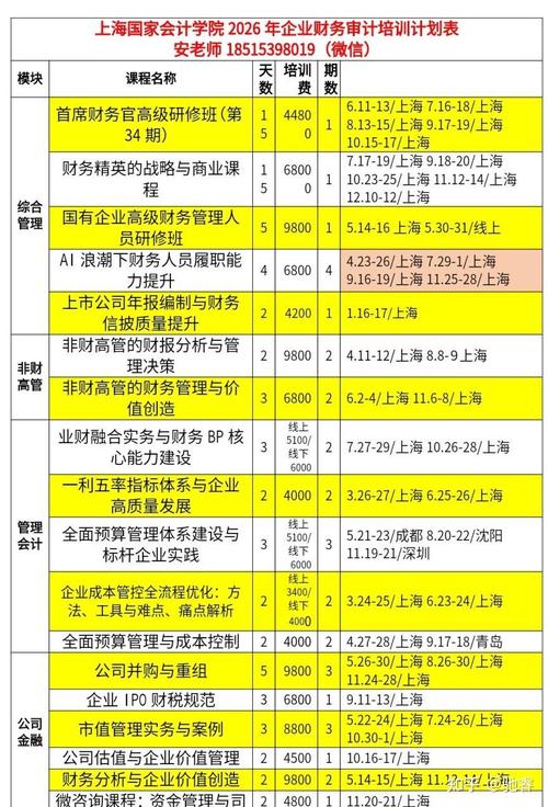 行政免费培训课程