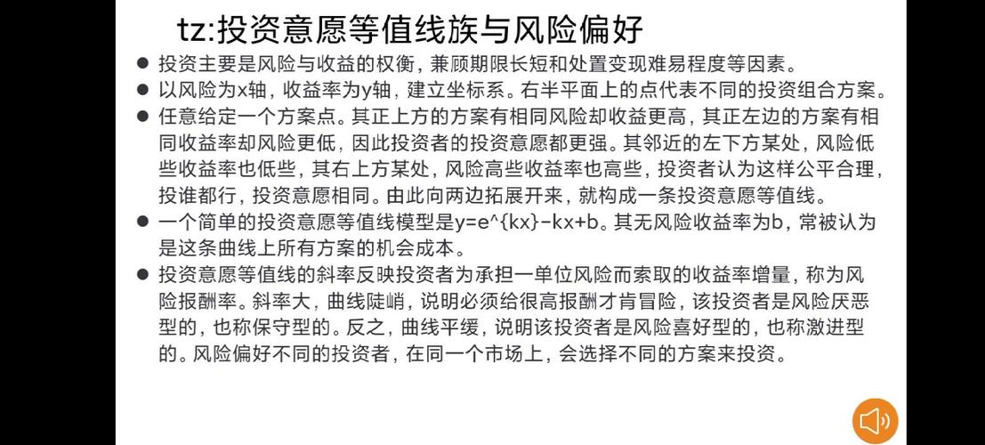 投资者的投资风险偏好